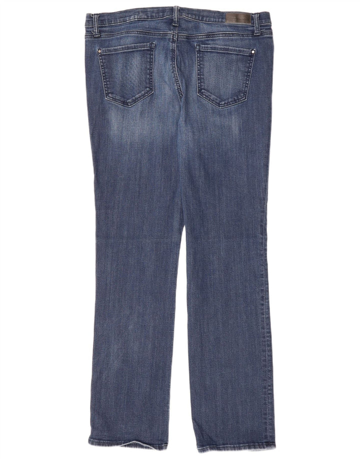 DKNY Womens Straight Jeans W32 L32 Blue Cotton