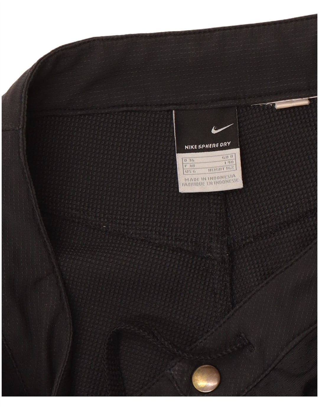 Nike Womens Straight Waterproof Trousers UK 8 Small W30 L30 Black Paisley
