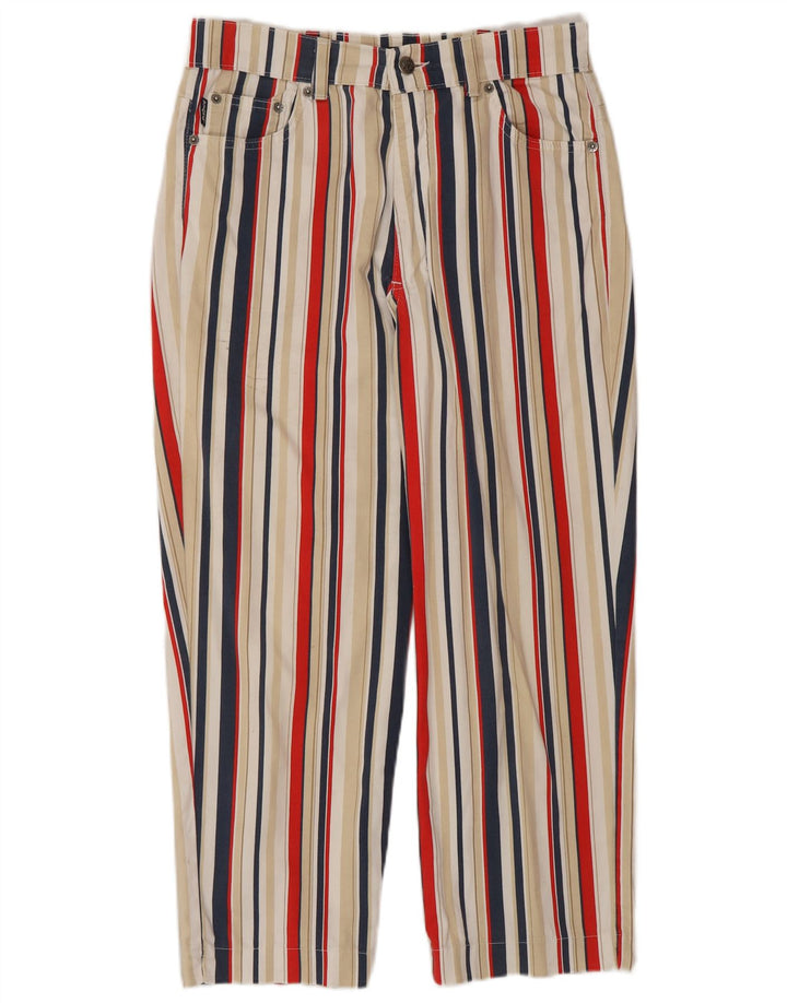 ANGELS Womens Cropped Jeans EU 38 Medium W28 L25 Multicoloured Striped