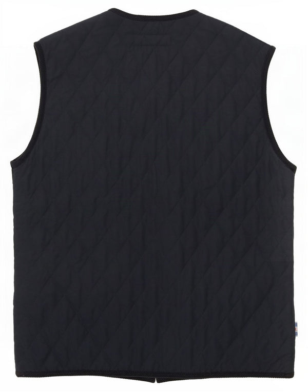 Armata Di Mare Mens Quilted Gilet IT 50 Large Navy Blue Polyester
