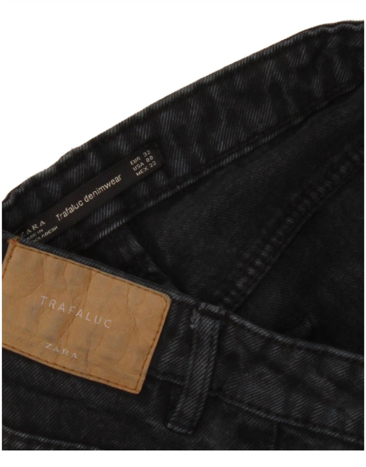 ZARA Womens High Waist Jeans EU 32 2XS W22 L26 Black