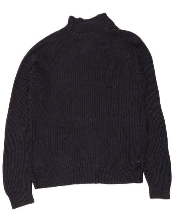 Calvin Klein Mens Full Zip Cardigan Sweater Medium Navy Blue Cotton
