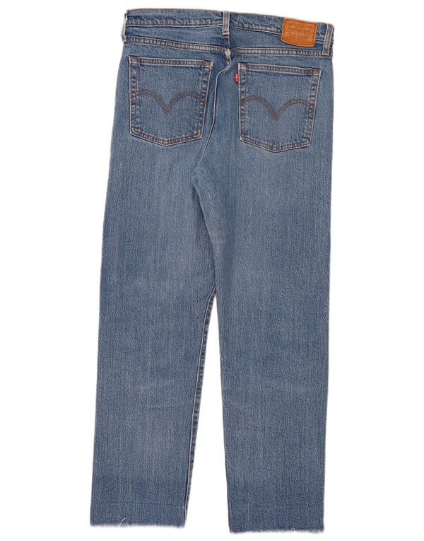 Levi's Womens Wedgie Straight Jeans W29 L28 Blue Cotton