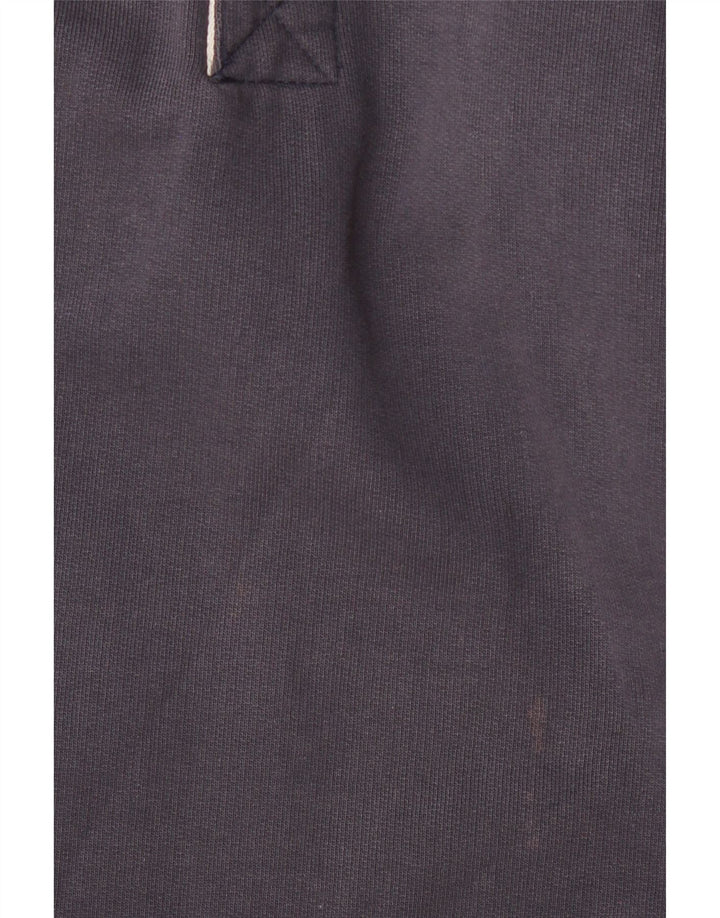 FAT FACE Mens Long Sleeve Polo Shirt XL Navy Blue Cotton