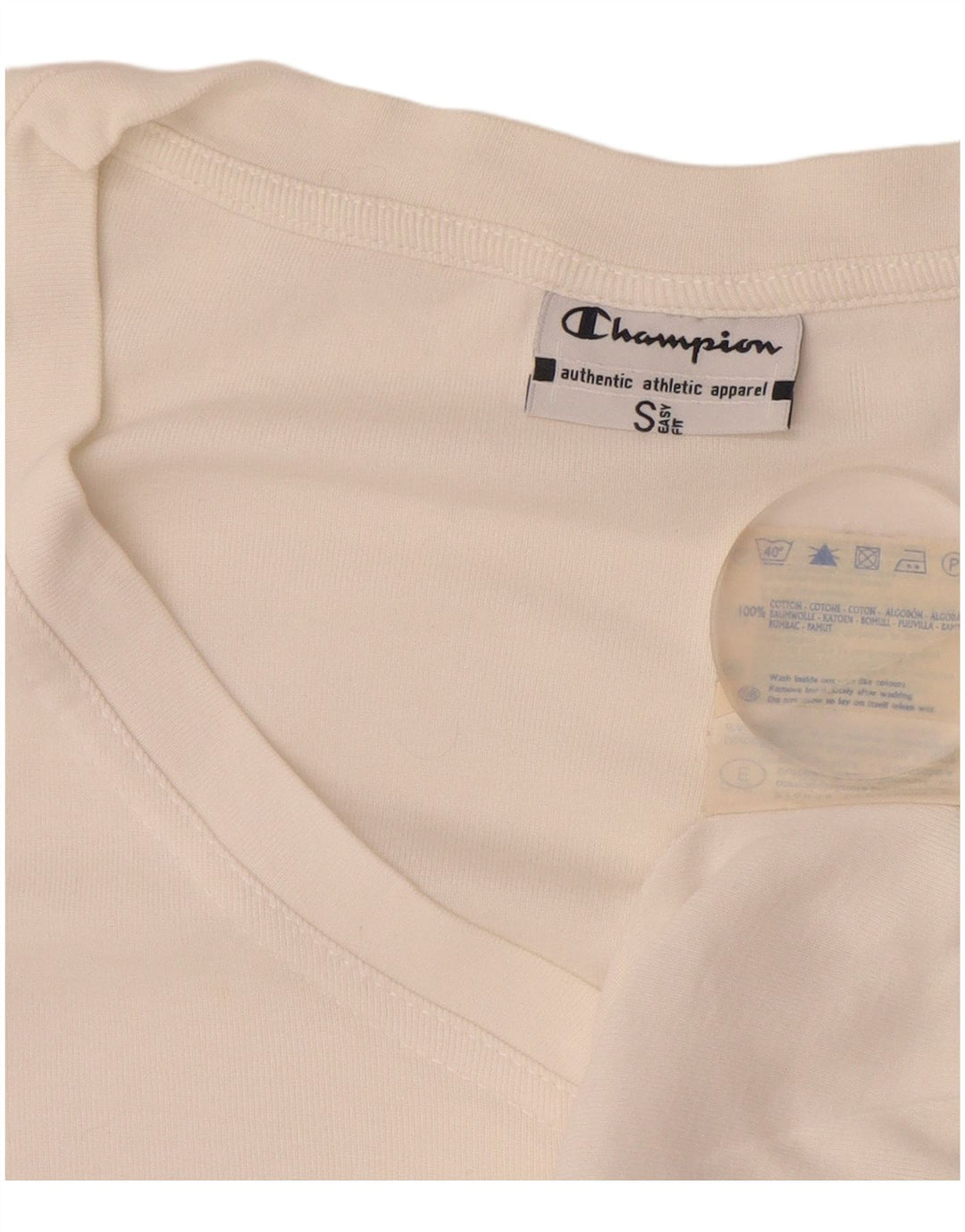 CHAMPION Womens Easy Fit Vest Top UK 10 Small White Cotton