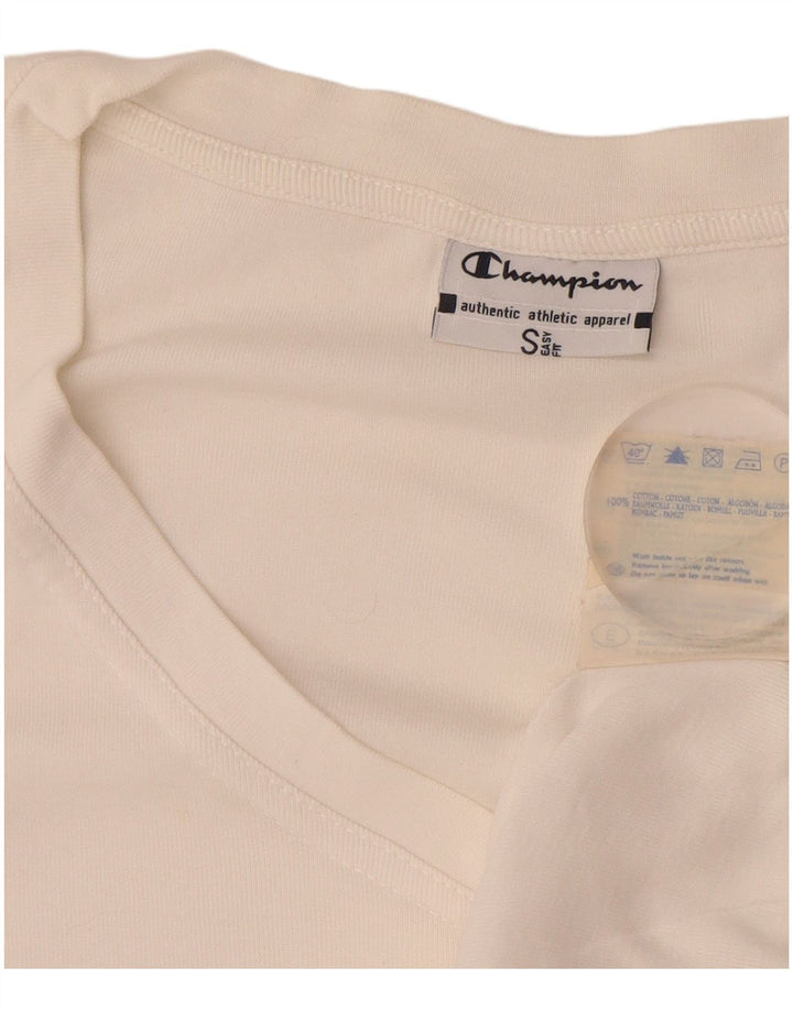 CHAMPION Womens Easy Fit Vest Top UK 10 Small White Cotton