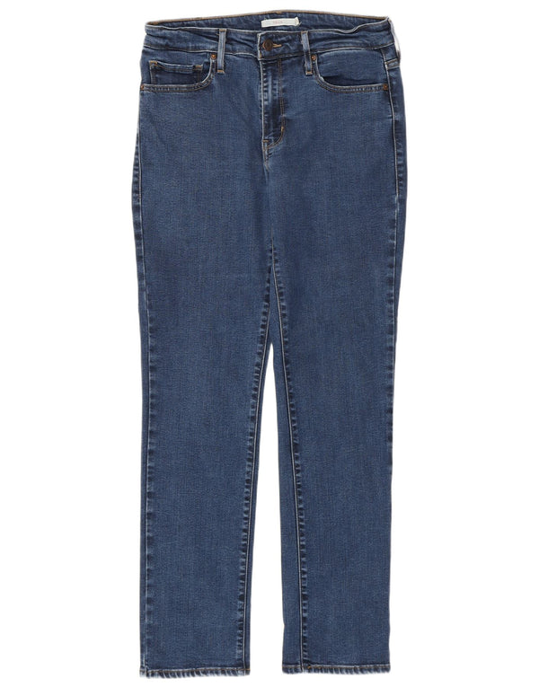 Levi's Womens 712 Slim Jeans W29 L30 Blue Lyocell