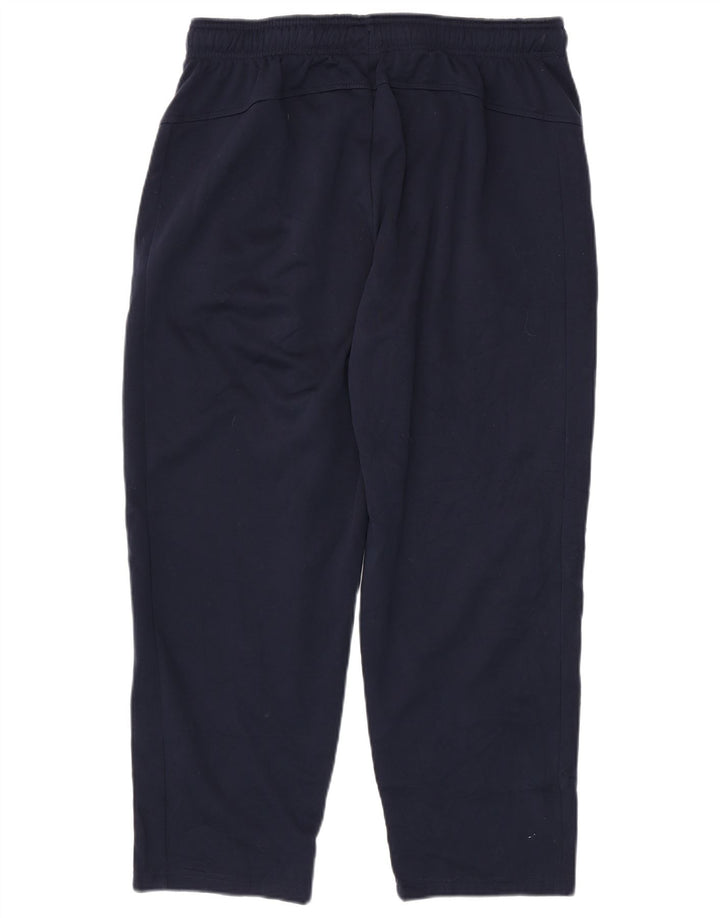 RUSSELL ATHLETIC Mens Tracksuit Trousers Large Navy Blue Polyester