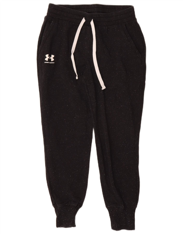 Under Armour Womens Graphic Full Tracksuit UK 10 Small  Black Cotton
