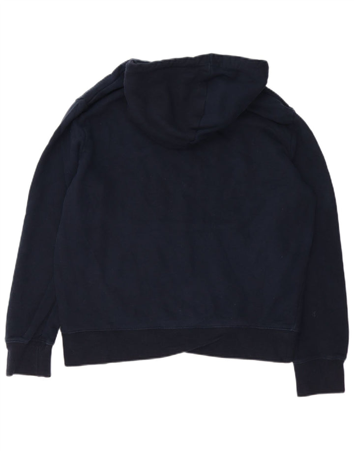Marks & Spencer Womens Hoodie Jumper Medium Navy Blue Cotton