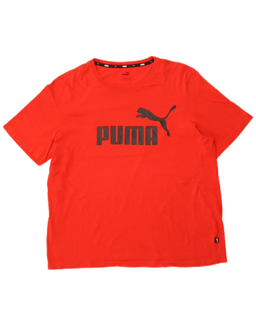 PUMA Mens Graphic T-Shirt Top XL Red Cotton
