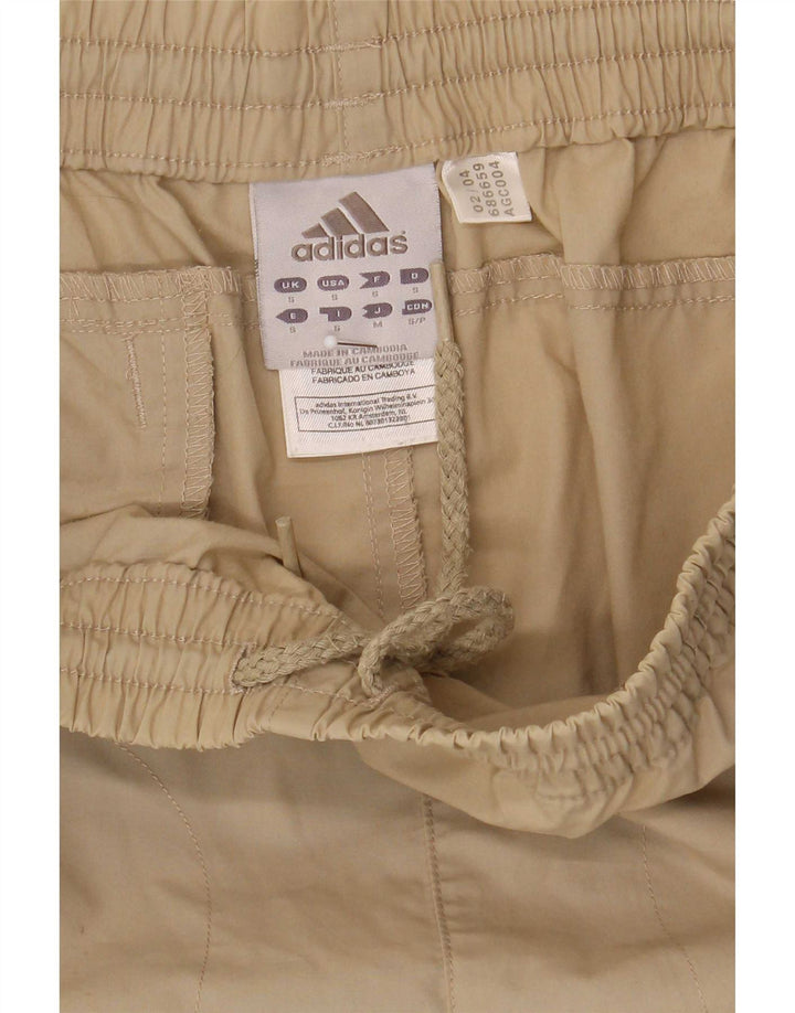 Adidas Mens Cargo Capri Tracksuit Trousers Small Beige Polyester