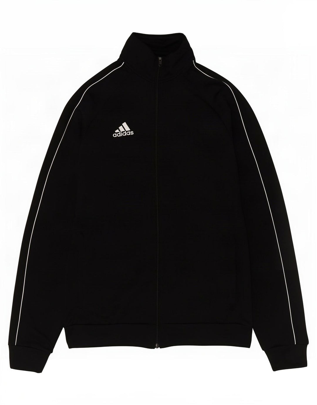 Adidas Mens Tracksuit Top Jacket Medium Black Polyester