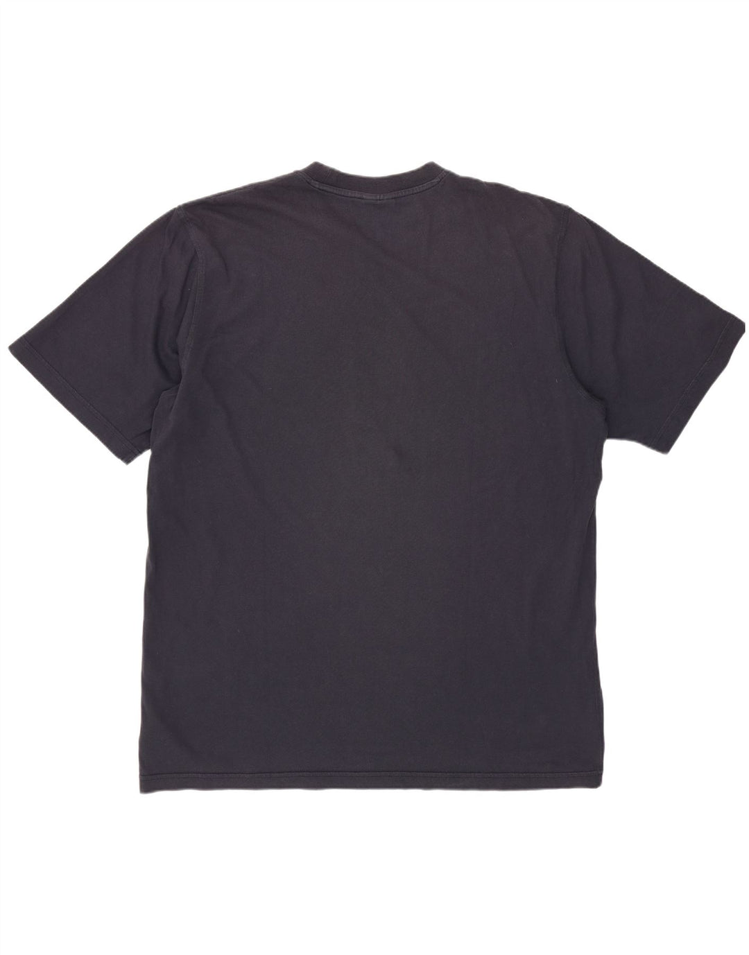 ADIDAS Mens Graphic T-Shirt Top Large Navy Blue Cotton