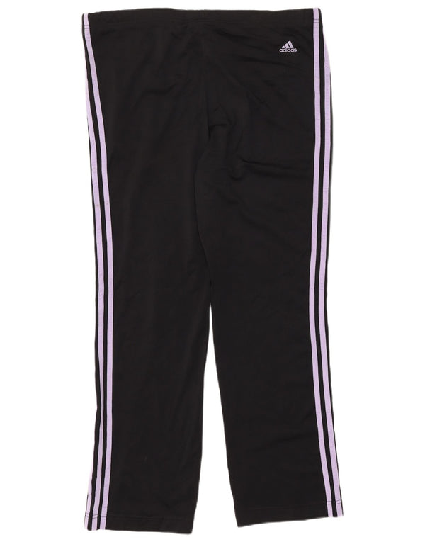 ADIDAS Womens Tracksuit Trousers UK 14 Medium  Black