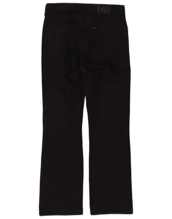 Lee Womens Cameron Bootcut Casual Trousers W32 L33 Black Cotton