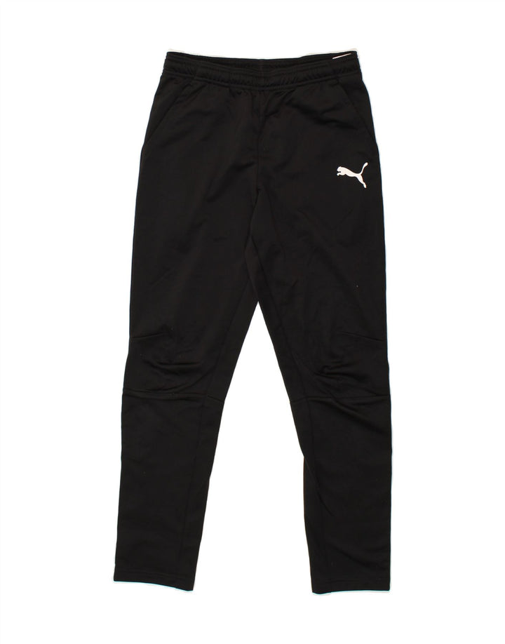 PUMA Boys Tracksuit Trousers 13-14 Years  Black Polyester Vintage Puma and Second-Hand Puma from Messina Hembry 
