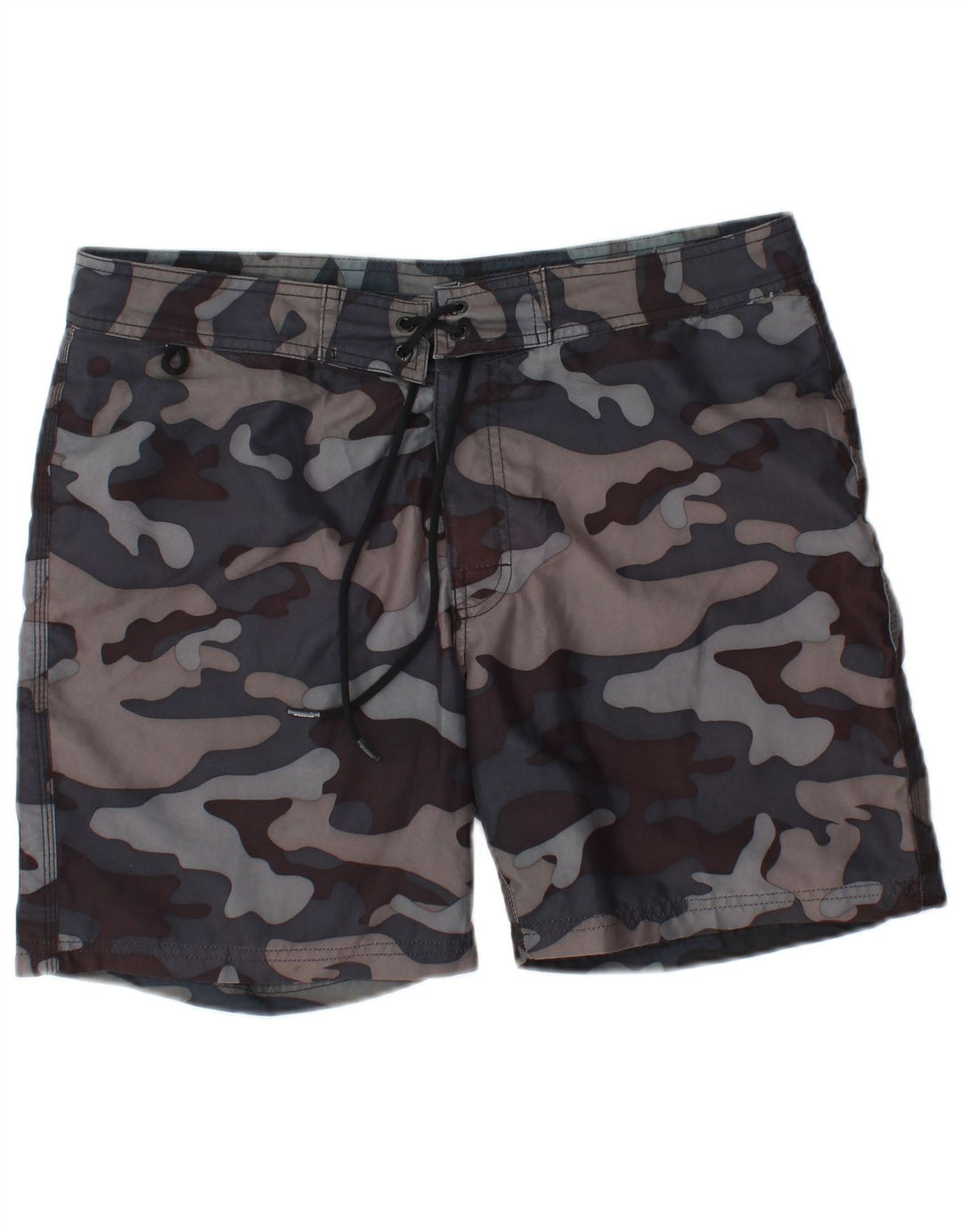 Sundek Mens Swimming Shorts Medium  Grey Camouflage Polyester