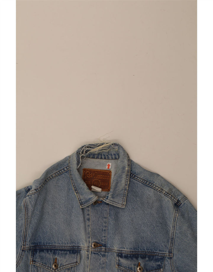 ROY ROGERS Mens Denim Jacket UK 38 Medium Blue