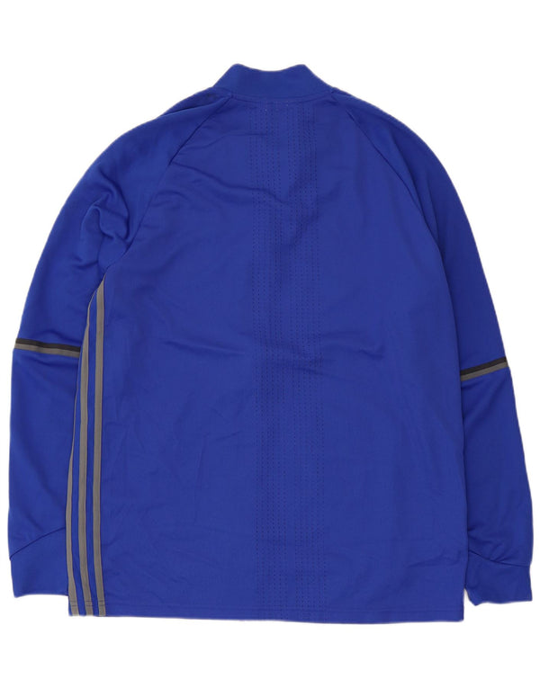 ADIDAS Mens Climacool Graphic Tracksuit Top Jacket Large Blue Polyester