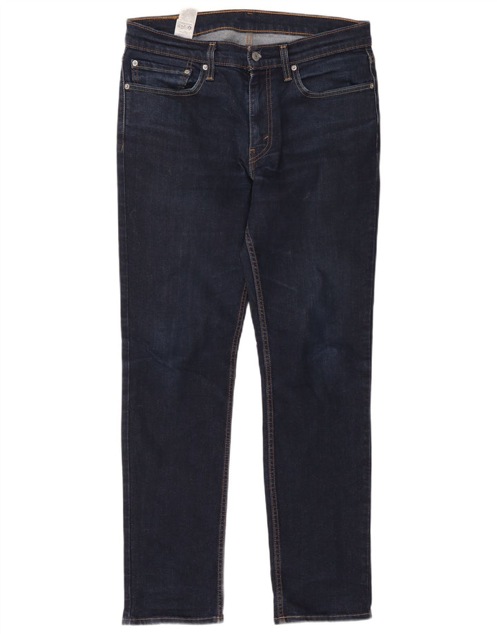 Levi's Mens 511 Slim Jeans W34 L34 Navy Blue Cotton