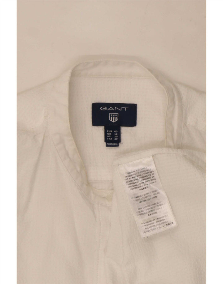 Gant Womens Pullover Shirt UK 14 Large White Lycra