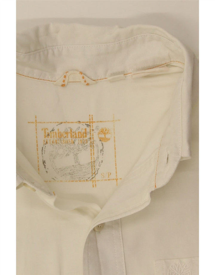 Timberland Mens Short Sleeve Shirt Medium White