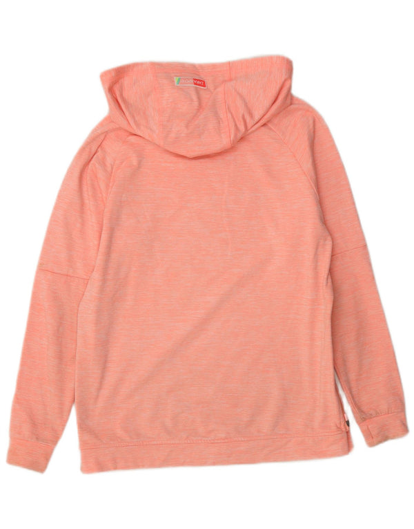 Zara Girls Hoodie Jumper 11-12 Years Pink Flecked Polyester