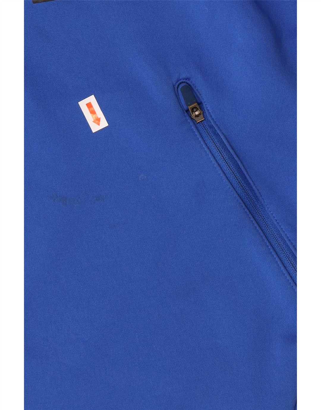 NIKE Boys Dri Fit Graphic Hoodie Jumper 8-9 Years Small Blue Polyester