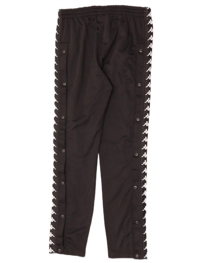 Kappa Mens Graphic Tracksuit Trousers Medium  Black Polyester