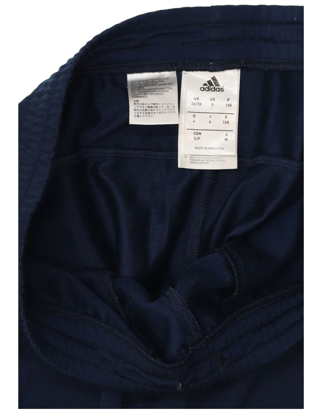 ADIDAS Mens Tracksuit Trousers Joggers UK 36/38 Small Navy Blue Polyester