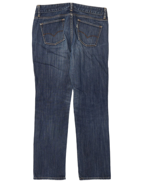 Levi's Womens 552 Mid Rise Straight Jeans US 6 Medium W28 L30 Blue Cotton