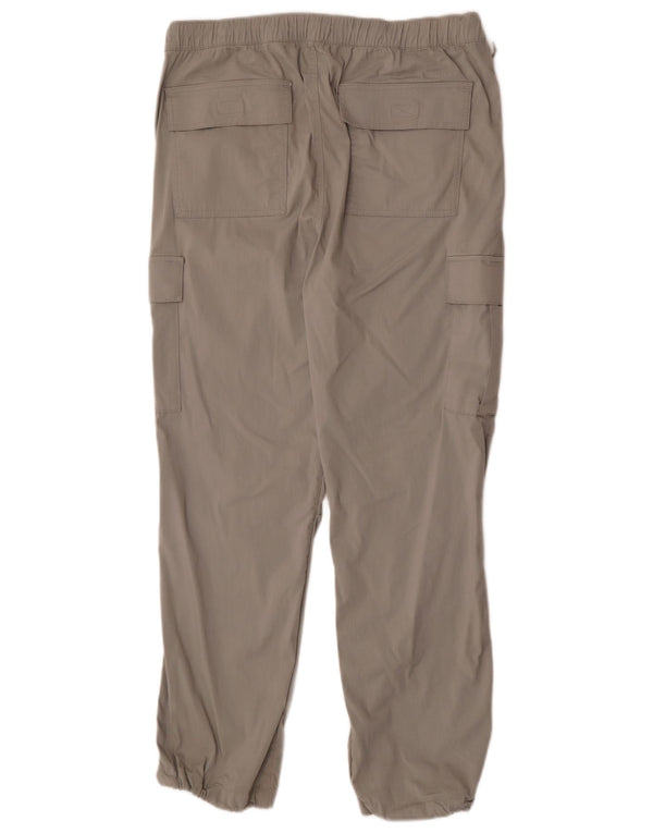 Hollister Mens Joggers Cargo Trousers Large W36 L30 Grey Cotton
