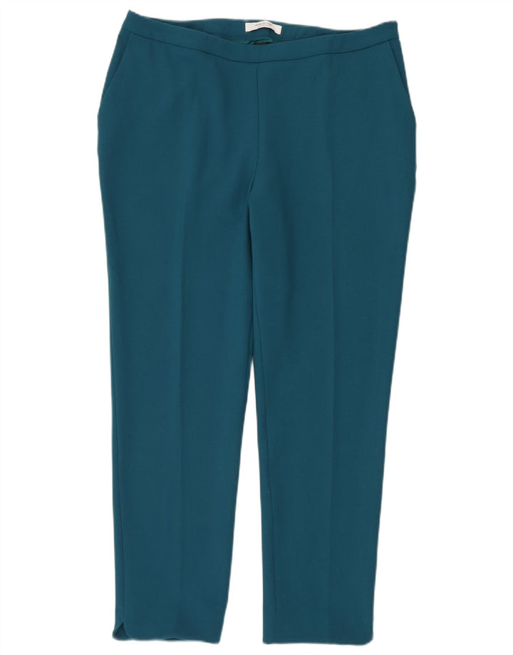 JACQUES VERT Womens Tapered Chino Trousers UK 16 Large W36 L30 Blue