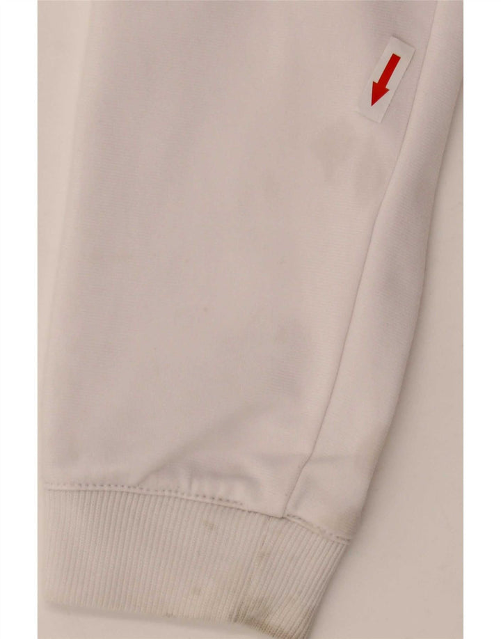 Reebok Womens Tracksuit Top Jacket UK 12 Medium White Colourblock Polyester