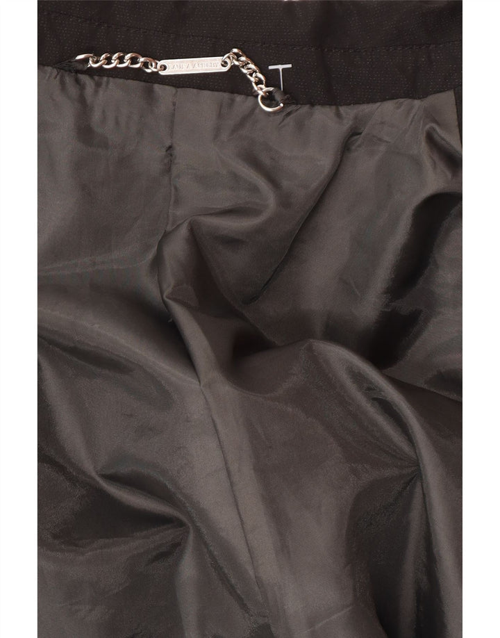 Laura Ashley Womens Trench Coat UK 14 Medium Black Classic