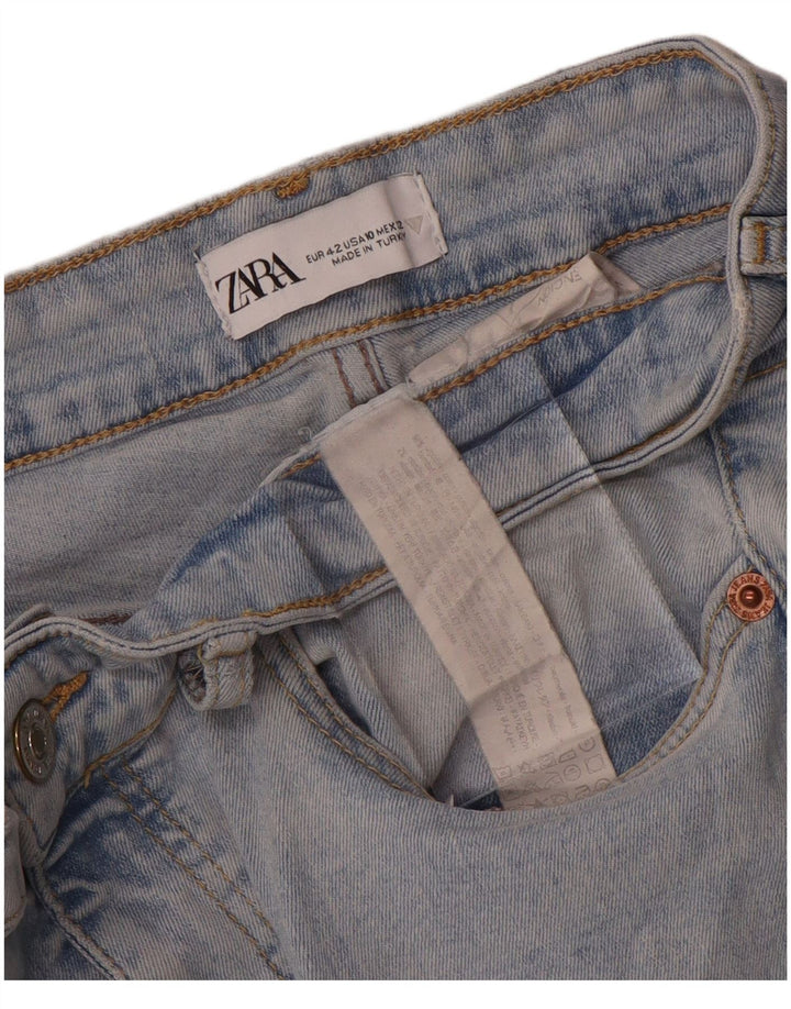 Zara Womens Flared Jeans EU 42 Large W32 L27 Blue Cotton
