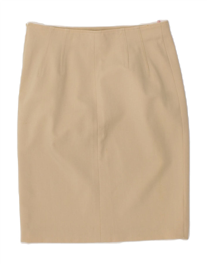 ICEBERG Womens Pencil Skirt IT 46 Large W32  Beige Vintage Iceberg and Second-Hand Iceberg from Messina Hembry 