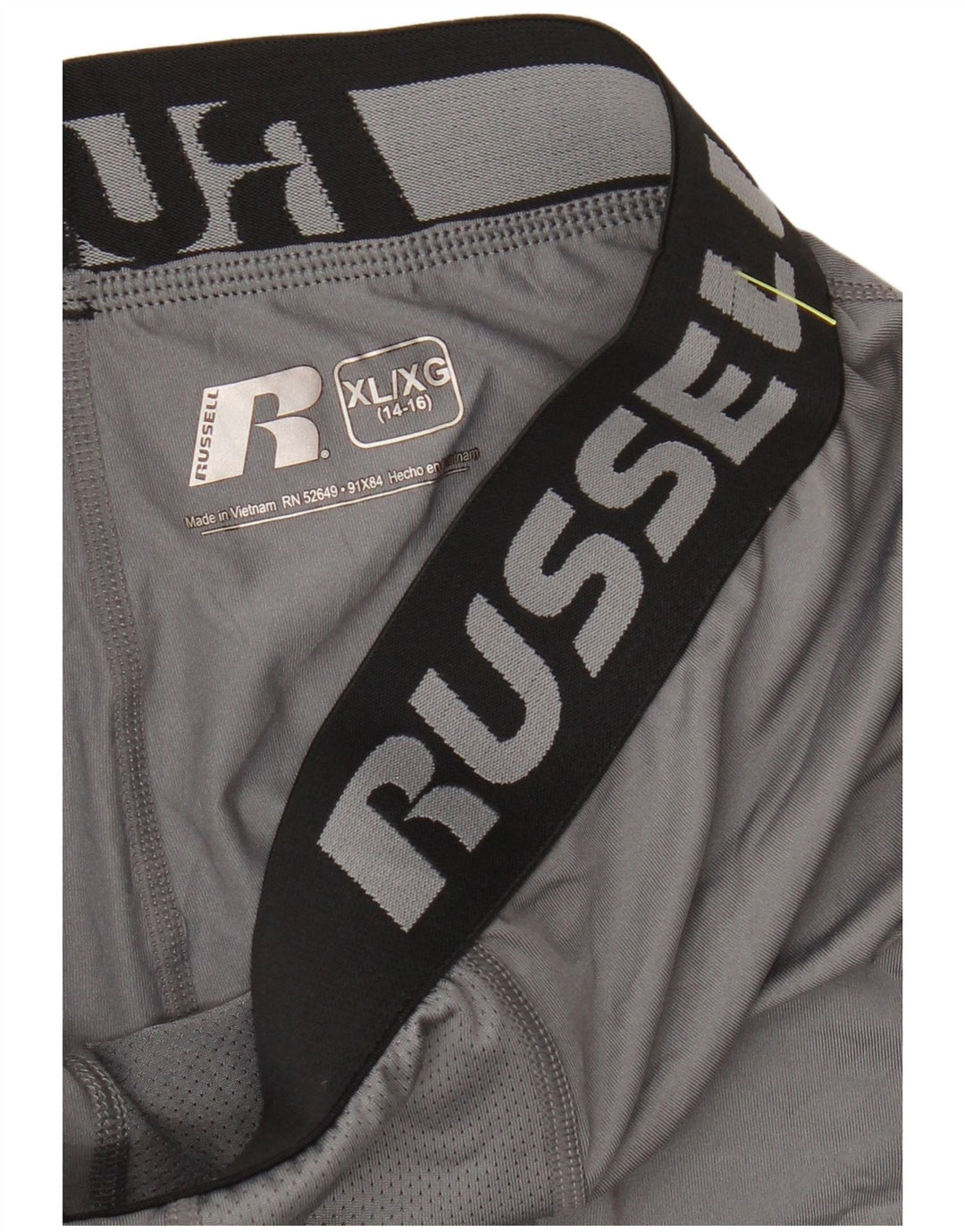 Russell Athletic Boys Graphic Leggings 14-15 Years XL Grey Polyester