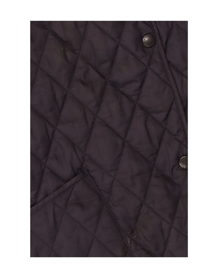 Barbour Womens Quilted Jacket UK 16 Large  Navy Blue Polyamide