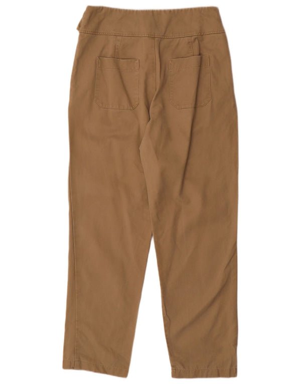ZARA Womens Tapered Casual Trousers Medium W28 L28 Beige Cotton