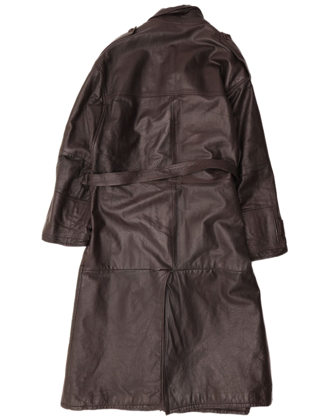 MAX MOSER Mens Leather Coat IT 56 3XL Brown Leather