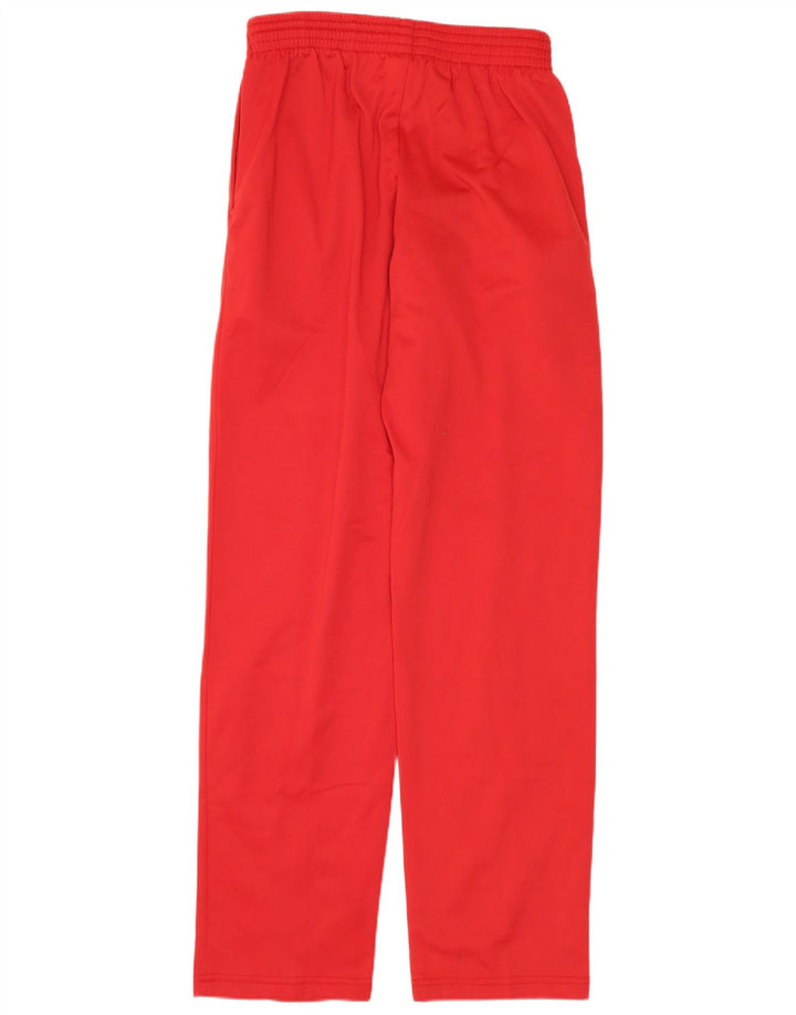 ASICS Womens Graphic Tracksuit Trousers UK 10 Small  Red Polyester