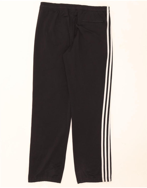 Adidas Mens Tracksuit Trousers Small Black Polyester