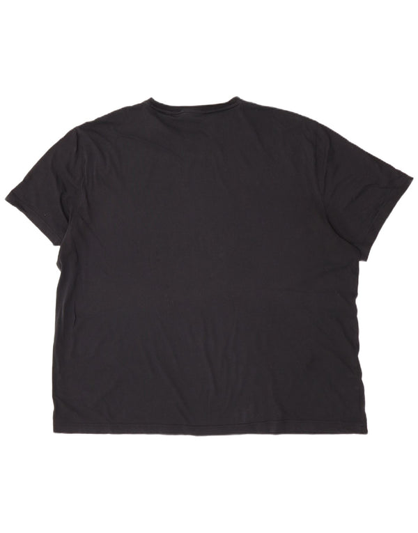 Gant Mens T-Shirt Top 5XL Black