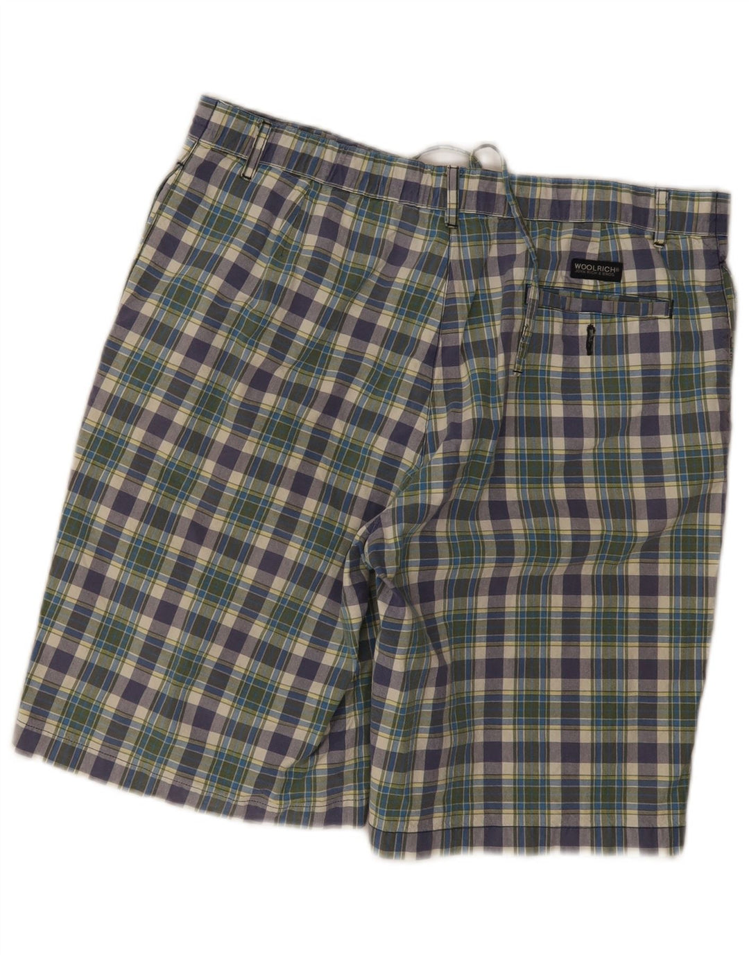 Woolrich Mens Regular Chino Shorts W38 XL Multicoloured Plaid Cotton