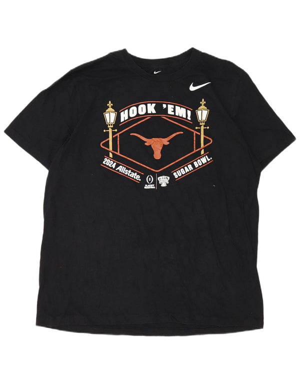 Nike Mens Graphic T-Shirt Top XL Black Cotton