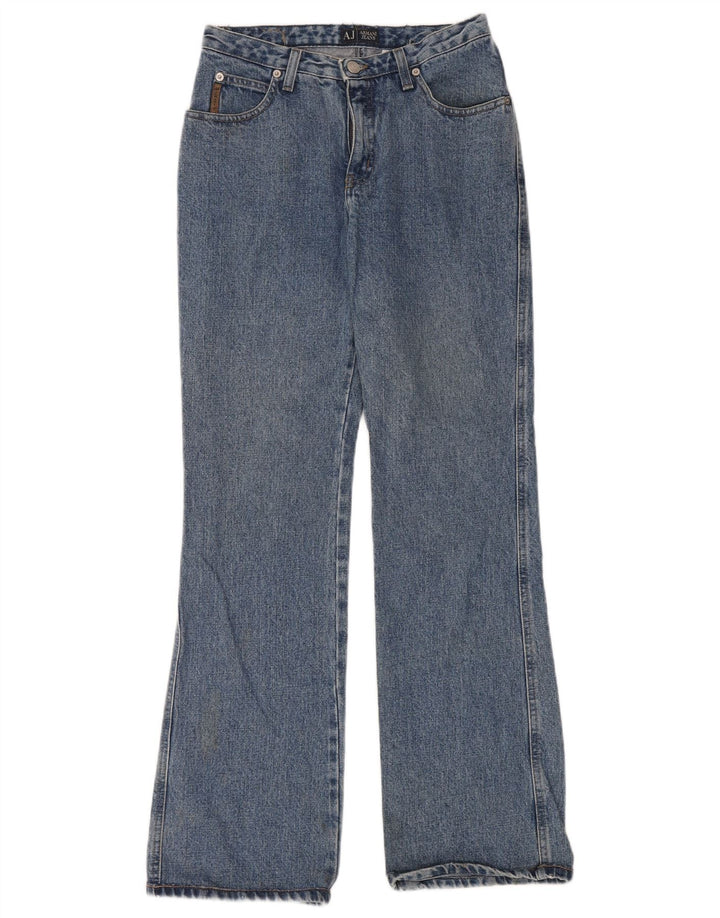 Armani Womens Flared Jeans W28 L32 Blue Cotton