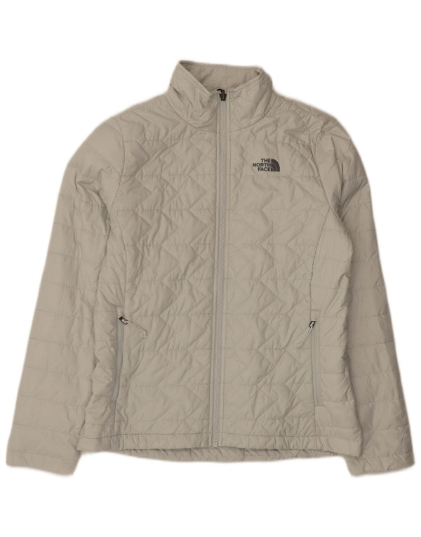 The North Face Womens Padded Jacket UK 14 Medium Beige Polyester
