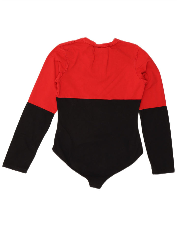 FILA Womens Graphic Bodysuit UK 14 Large Multicoloured Colourblock